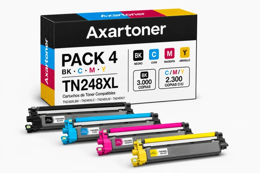 pack x4 brother tn248xl compatible