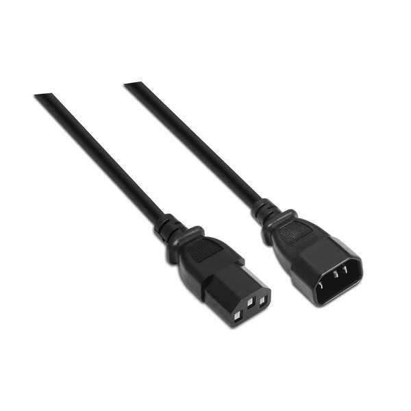 Cable alimentación CPU, CEE7/M-C13/H, negro, 1.5 metros, 100