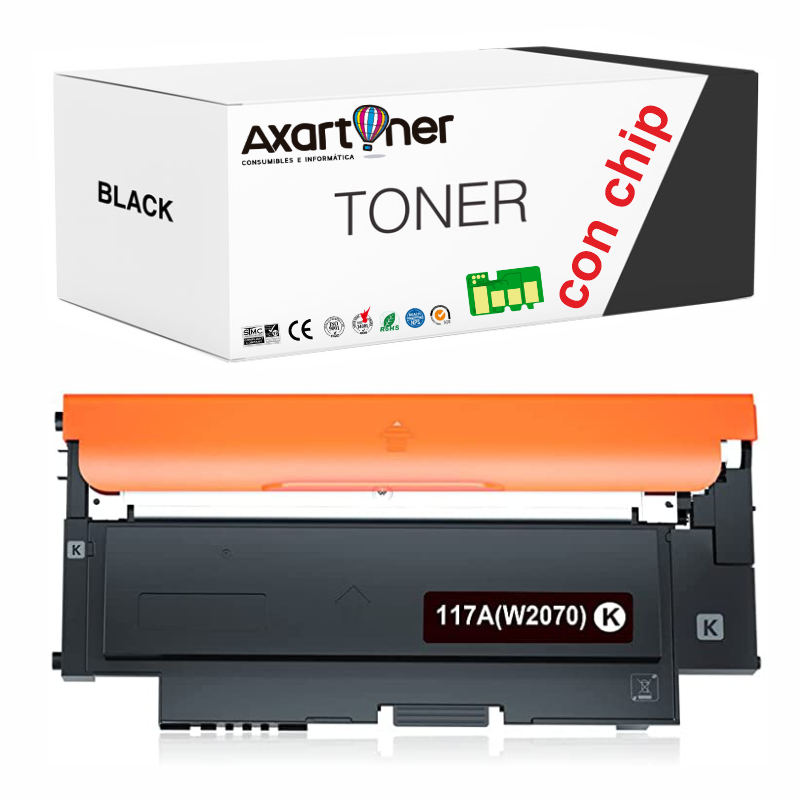copy of Toner Compatible HP W2070A Negro 117A SIN CHIP para HP Color Laser  150a, 150nw, 178nw, 179fnw