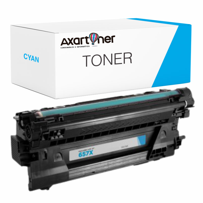 Compatible Toner HP CF471X CYAN 657X para HP Color LaserJet Enterprise M681