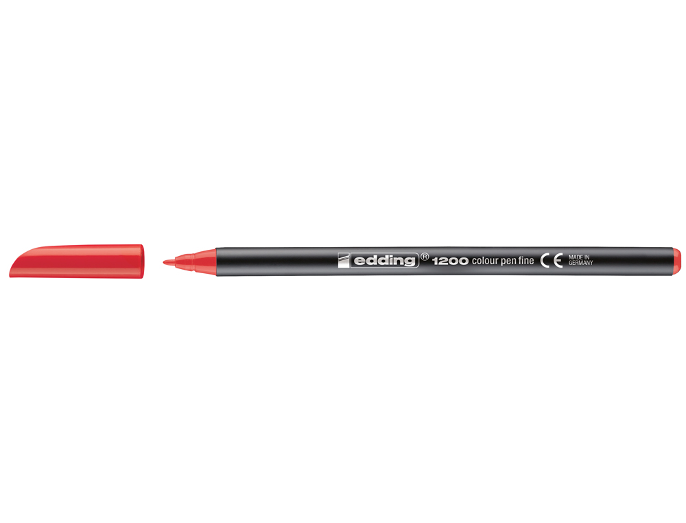 edding 1200 rotulador de color de trazo fino - rojo - 1 rotulador - punta  redonda de 1 mm - marcador dibujar y escribir : : Oficina y  papelería