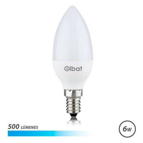 Elbat Bombilla LED C37 6W 500LM E14 Luz Fria - Ahorro de Energia - Larga  Vida Util - Facil Instalacion - Color Blanco > Hogar / Electrodomésticos >  Iluminación > Bombillas