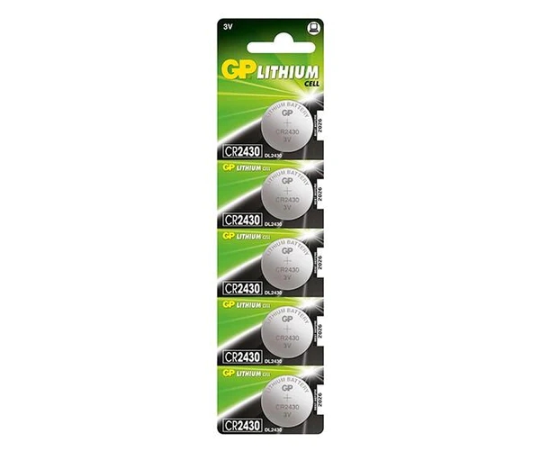 GP Lithium Pack de 5 Pilas Litio de Boton CR2430 3V > Hogar