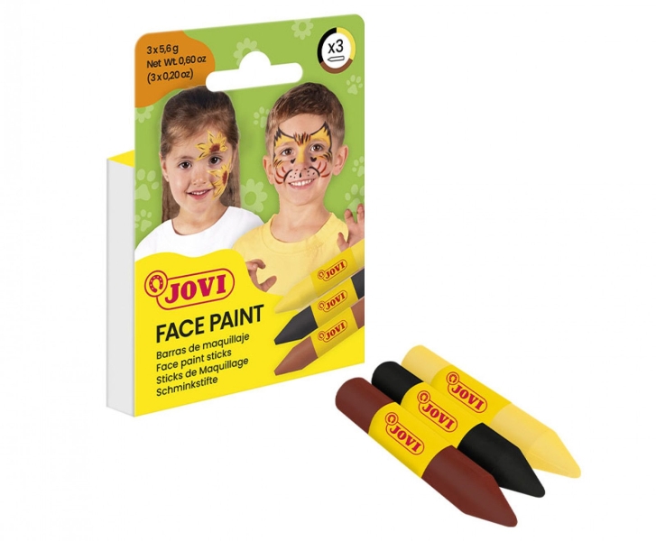 Jovi 176 Set De 10 Barras De Maquillaje Facial – Colores Surtidos, Fácil De Lavar Y Textura Suave