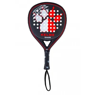 Kelme Shark Pala de Padel - Forma Mixta - Marco 100% Carbono - Cara Fibra de Carbono - Nucleo Xtra Soft Eva > Salud y cuidado personal Deportes > Pádel