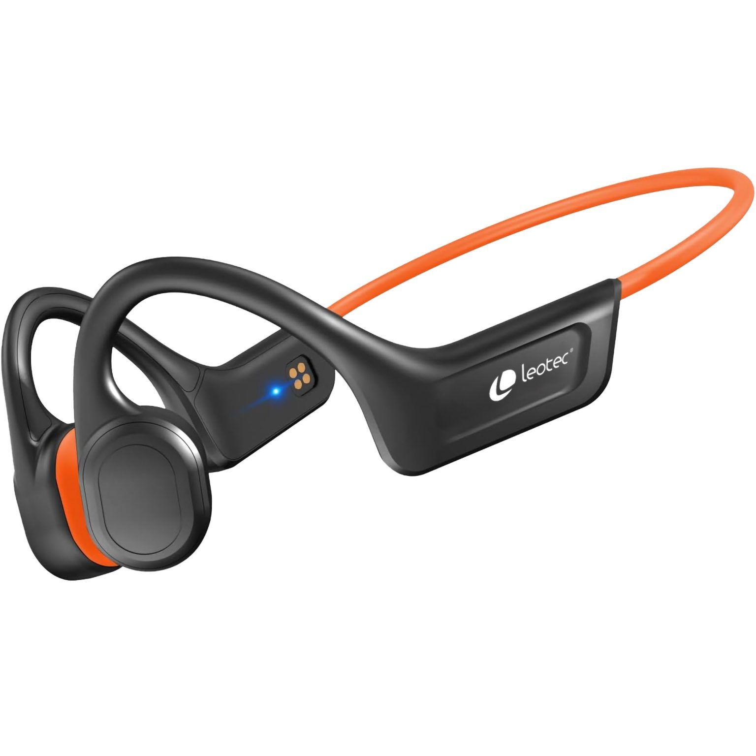 Leotec Run Pro Auriculares Deportivos de Conduccion Osea Bluetooth 5.3 -  Bateria de 230mAh - Resistencia IPX7 - Color Negro/Naranja > Informática >  Periféricos > Auriculares