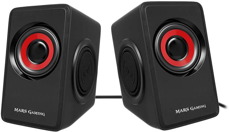 Mars Gaming MS1 Altavoces 2.0 10W USB, Jack 3.5mm - 6 Drivers de