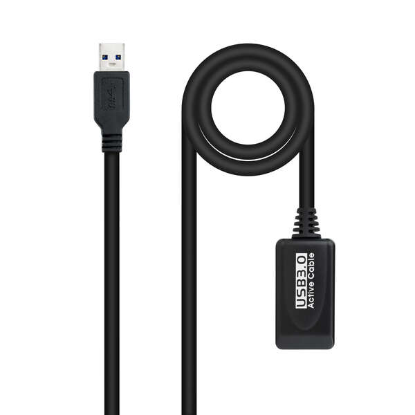 Nanocable Cable Prolongador con Amplificador USB-A 3.0 Macho a USB-A Hembra  5m > Informática > Cables > Cables USB