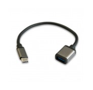 3GO C136 Cable OTG USB-A Hembra a USB-C 3.0 Macho 32+24 AP+AL 20cm