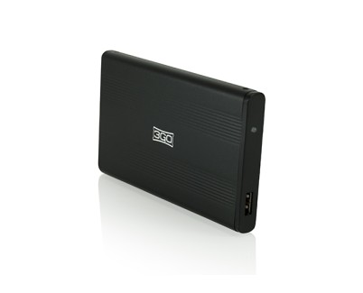 3Go Carcasa Externa HD 2.5\" SATA-USB - Color Negro