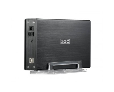 3Go Carcasa Externa HD 3.5\" IDE + SATA USB 2.0 - Color Negro
