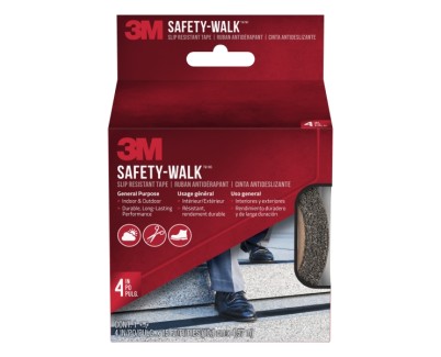 3M Safety-Walk Cinta Adhesiva Antideslizante - Uso en Interior y Exterior - 101mm x 4.57m - Color Negro