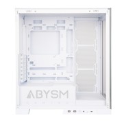 Abysm Danube Sava H500 White Caja Torre ATX, ITX, Micro ATX - Lateral y Frontal Cristal Templado - 3.5\" y 2.5\" - USB-A, USB-C y Audio - 4 Ventiladores ARGB Instalados - Soporta Refrigeracion Liquida