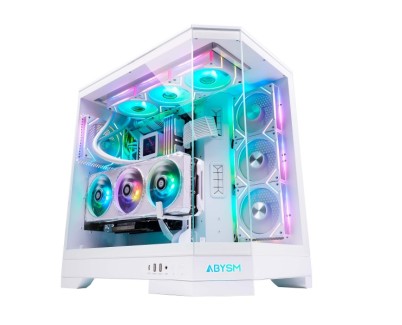 Abysm Danube Sava H600 White Caja Torre E-ATX, ATX, ITX, Micro ATX - Lateral y Frontal Cristal Templado - 3.5\" y 2.5\" - USB-A, USB-C y Audio - 4 Ventilador ARGB Instalado - Soporta Refrigeracion Liquida