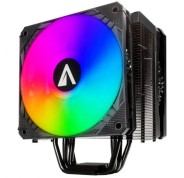 Abysm Gaming Snow IV ARGB Ventilador CPU 120mm con Disipador 4 Heatpipes - Iluminacion ARGB - Velocidad Max. 1600rpm - Color Negro