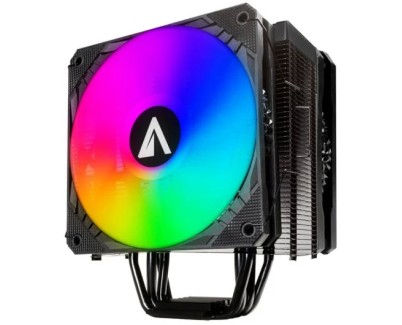 Abysm Gaming Snow IV ARGB Ventilador CPU 120mm con Disipador 4 Heatpipes - Iluminacion ARGB - Velocidad Max. 1600rpm - Color Negro