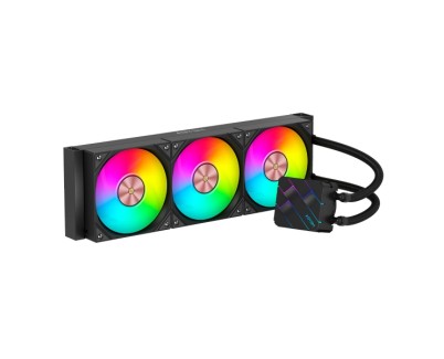 Abysm Oceanic TIDE 360 ARGB Kit de Refrigeracion Liquida - 3 Ventiladores de 120mm - Iluminacion ARGB - Bomba 2500rpm - Tubos de 3.4mm - Color Negro