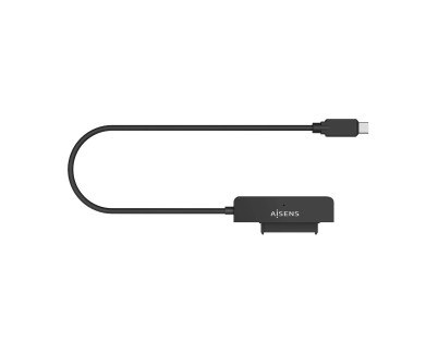 Aisens Adaptador ASE-25C04B SATA a USB-C USB 3.0/USB3.1 Gen1 para Discos Duros 2.5\" - Color Negro