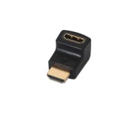 Aisens Adaptador HDMI Acodado - A Hembra-A Macho Conectar HDMI en Espacio Reducio - Color Negro