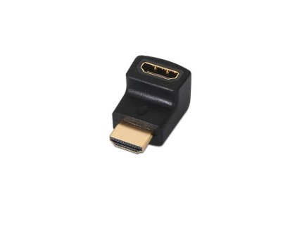 Aisens Adaptador HDMI Acodado - A Hembra-A Macho Conectar HDMI en Espacio Reducio - Color Negro