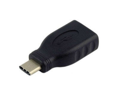 Aisens Adaptador USB 3.1 Gen1 5Gbps 3A - Tipo USB-C/M-A Hembra - Color Negro