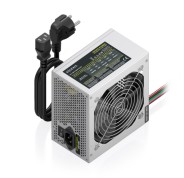 Aisens ASPC-500ATX-PSE Fuente de Alimentacion 500W ATX - Ventilador 120mm - OEM - Cable de Alimentacion Incluido - Color Plata