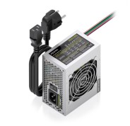Aisens ASPC-500SFX-PSE Fuente de Alimentacion 500W SFX - Ventilador 80mm - OEM - Cable de Alimentacion Incluido - Color Plata