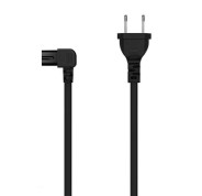 Aisens Cable Alimentacion Acodado Forma 8 - CEE7/16/M-C7/H - 1.8M - Color Negro