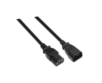 Aisens Cable Alimentacion CPU - C13/H-C14/M - 1.5m - 100% Cobre Puro AWG18 - Color Negro