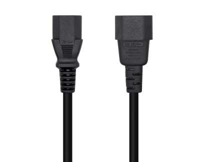 Aisens Cable Alimentacion CPU - C13/H-C14/M - 10m - 100% Cobre Puro AWG18 - Color Negro