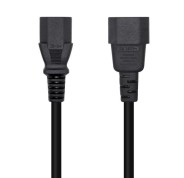 Aisens Cable Alimentacion CPU - C13/H-C14/M - 3.0m - 100% Cobre Puro AWG18 - Color Negro