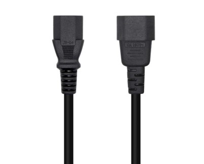Aisens Cable Alimentacion CPU - C13/H-C14/M - 3.0m - 100% Cobre Puro AWG18 - Color Negro