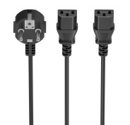 Aisens Cable Alimentacion CPU - CEE7/M-2xC13/H - 1.8m - Color Negro