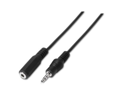 Aisens Cable Audio Estereo - JACK 3.5/M-JACK 3.5/H - 3.0m - Color Negro