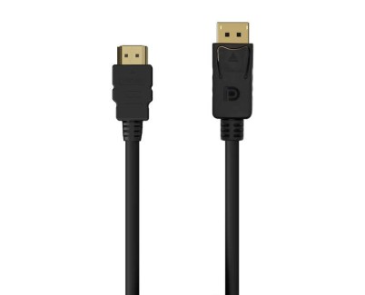 Aisens Cable Conversor DisplayPort a HDMI - DP/M-HDMI/M - 0.5M - Color Negro