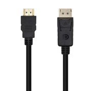 Aisens Cable Conversor Displayport a HDMI - DP/M-HDMI/M - 1.0m - Color Negro