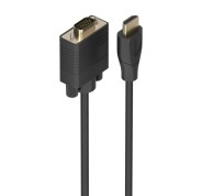 Aisens Cable Conversor HDMI a SVGA - Longitud 2m - HDMI Macho - HDB15 Macho - Soporta Resoluciones hasta 1080P - Plug and Play - Color Negro
