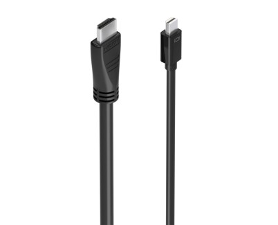 Aisens Cable Conversor MINI DP a HDMI 4K@60HZ - MINI DP/M-HDMI/M - 5.0m - Color Negro