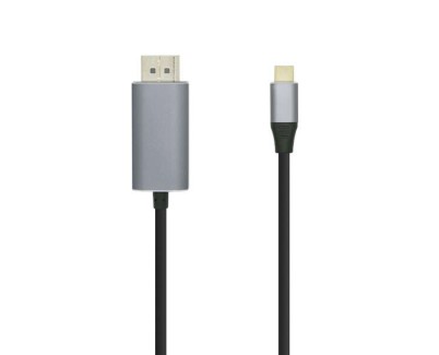 Aisens Cable Conversor USB-C a Displayport 4K@60HZ - USB-C/M-DP/M - 0.8M - Color Negro