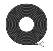 Aisens Cable de Red Exterior Impermeable RJ45 Cat.6 Ftp Rigido Awg24 - 100m - Color Negro