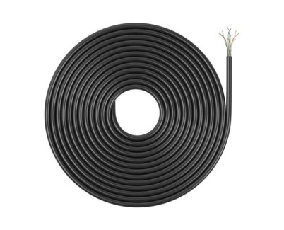 Aisens Cable de Red Exterior Impermeable RJ45 Cat.6 UTP Rigido CCA AWG23 - 305m - Color Negro