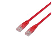 Aisens Cable de Red Latiguillo RJ45 Cat.5e UTP AWG24 - 0.5m - 10/100 Mbit/s - Color Rojo