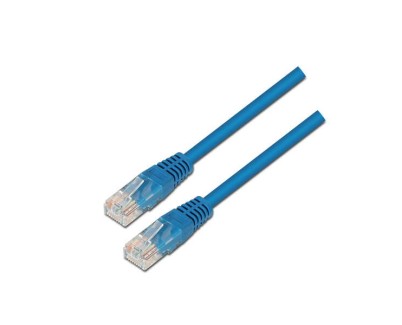 Aisens Cable de Red Latiguillo RJ45 Cat.6 UTP AWG24 - 0.5m - 10/100/1000 Mbit/s - Color Azul
