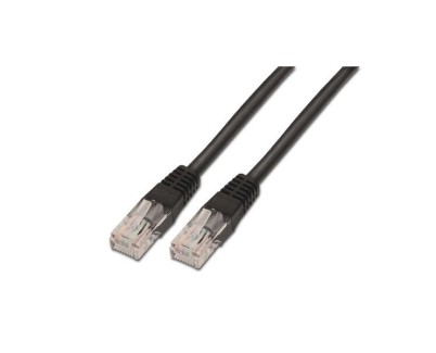 Aisens Cable de Red Latiguillo RJ45 Cat.6 UTP AWG24 - 0.5m - 10/100/1000 Mbit/s - Color Negro