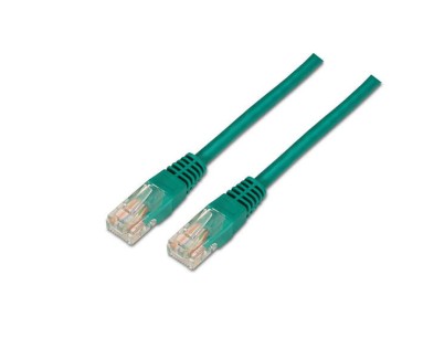 Aisens Cable de Red Latiguillo RJ45 Cat.6 UTP AWG24 - 1.0m - 10/100/1000 Mbit/s - Color Verde