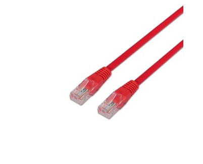 Aisens Cable de Red Latiguillo RJ45 Cat.6 UTP AWG24 - 2.0m - 10/100/1000 Mbit/s - Color Rojo