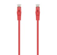 Aisens Cable de Red Latiguillo RJ45 LSZH Cat.6A 500 MHZ UTP AWG24 - 0.25m - Libre de Halogenos - 10 Gigabit/s - Color Rojo
