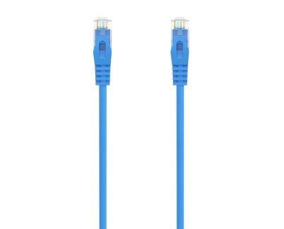 Aisens Cable de Red Latiguillo RJ45 LSZH Cat.6A 500 MHZ UTP AWG24 - 2m - Libre de Halogenos - 10 Gigabit/s - Color Azul
