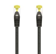 Aisens Cable de Red Latiguillo RJ45 LSZH Cat.7 600 MHz S/FTP PIMF AWG26 - 0.5M - Color Negro