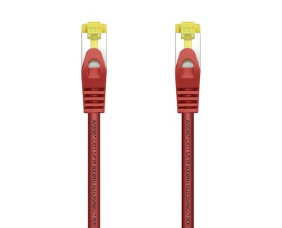 Aisens Cable de Red Latiguillo RJ45 LSZH Cat.7 600 MHz S/FTP PIMF AWG26 - 2.0M - Color Rojo